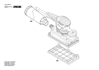 BOSCH Dichtungsdeckel | Ersatzteile f�r GSS 280 AVE | 2600500019