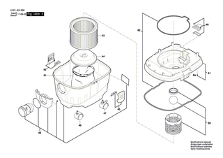 BOSCH Ventil | Ersatzteile für GAS 15 | 1619PA7306