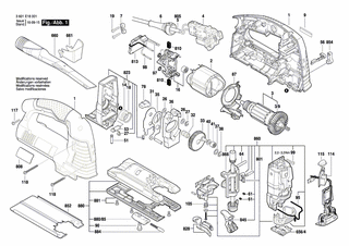 BOSCH Gabelhebel | Ersatzteile für GST 160 BCE | 2601923015
