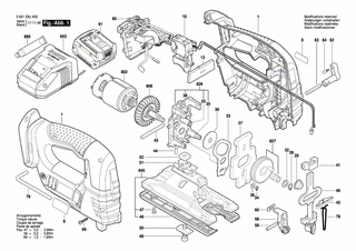 BOSCH Ausgleichscheibe 0,5 MM | Ersatzteile für GST 14,4 V-LI | 2600100588