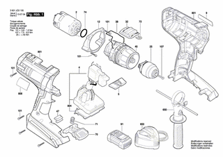 BOSCH Schaltfeder | Ersatzteile für GSR 36 VE-2-LI | 2609111021