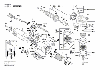 BOSCH Sicherungsbgel | Ersatzteile fr GWS 8-115 | 1600119011