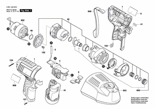 BOSCH Aufkleber | Ersatzteile für GDR 10,8-LI | 2609132846
