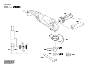 BOSCH Sechskantmutter M7, SW10 | Ersatzteile für GWS 15-125 CITH | 1603300016