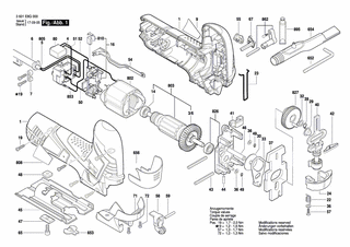 BOSCH Fussplatte | Ersatzteile für GST 90 E | 1619P07162