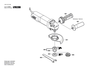 BOSCH Gewindefurchschraube | Ersatzteile fr GWS 8-115 Z | 1603435026