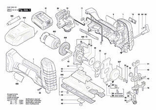 BOSCH Profilleiste | Ersatzteile für GST 18 V-LI S | 2601030019