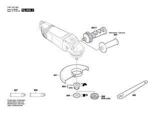 BOSCH Blechschraube 4,8x55 | Ersatzteile für GWS 22-230 JH | 1603435060