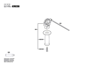 BOSCH Torx-Linsenschraube 4x40 | Ersatzteile fr GSB 16 RE | 2603490027