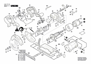 BOSCH Stellstange | Ersatzteile für GKS 165 | 1619P07620