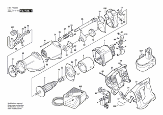 BOSCH Verriegelungsschieber | Ersatzteile für GSA 18 VE | 2610935015