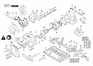 BOSCH Rastelement | Ersatzteile für GKS 65 G | 1603231014