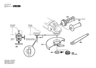 BOSCH Rastschieber | Ersatzteile fr GWS 24-230 JBX | 1601990014