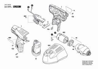BOSCH Schraube | Ersatzteile für GDR 10,8 V-LI | 2609110663