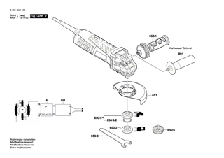 BOSCH Isolierteil | Ersatzteile fr GWS 12-125 CIX | 1600712030