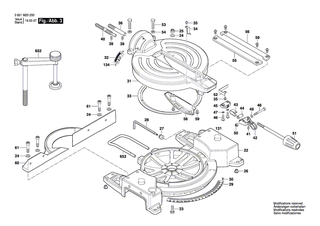 BOSCH Laufrad | Ersatzteile für GCM 10 J | 1609B00807
