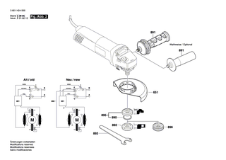 BOSCH Druckfeder | Ersatzteile f�r GWS 14-125 CIT | 1619P09932