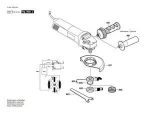 BOSCH Druckfeder | Ersatzteile f�r GWS 14-125 INOX | 1619P09932