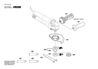 BOSCH Druckfeder | Ersatzteile f�r GWS 1000 | 1619P09932