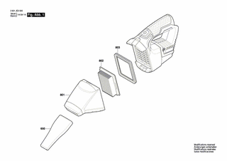 BOSCH Fugendüse | Ersatzteile für GAS 10,8 V LI | 1600A002PP