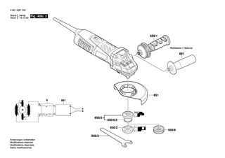 BOSCH Zusatzhandgriff M10 ANTI-VIBRATION | Ersatzteile für GWS 17-125 CIEX | 1602025052