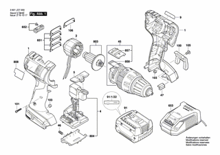 BOSCH Bohrhalter | Ersatzteile für GSB 14,4 V-EC | 2609199748
