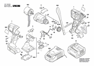 BOSCH Ladegerät EU 230/10,8-18V, 30 MIN | Ersatzteile für GDX 14,4 V-EC | 2607225321