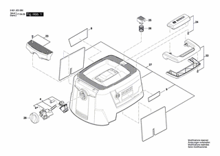 BOSCH Teppichdüse | Ersatzteile für GAS 15 | 1619PA7327