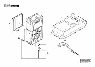 BOSCH Tragschlaufe | Ersatzteile für DLE 70 | 2609170085