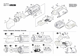 BOSCH Gehäusebaugruppe | Ersatzteile für GOP 18 VEC | 2609199679