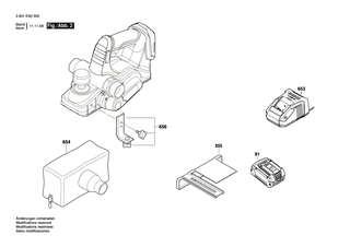 BOSCH Antriebseinheit 18V | Ersatzteile f�r GHO 18 V-LI | 2606625910