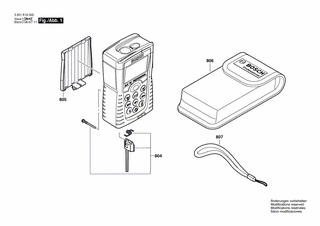 BOSCH Teilesatz | Ersatzteile für DLE 50 | 1609203R92