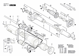 BOSCH Netzanschlussleitung EU 4,15m 2 x 1,0mm H07 RN-F | Ersatzteile für GGS 8 CE | 1607000392