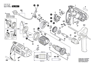 BOSCH Typschild | Ersatzteile für GSB 1600 RE | 160111A023