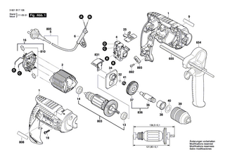 BOSCH Typschild | Ersatzteile für GSB 13 RE | 1618B0030S