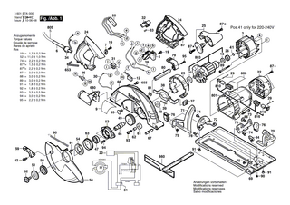 BOSCH Typschild | Ersatzteile für GKS 85 | 1619P01675
