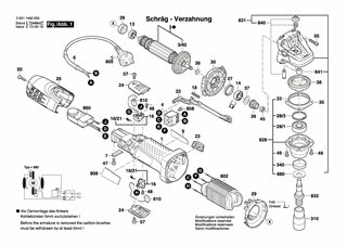 BOSCH Kohlebürstensatz | Ersatzteile für GEF 7 E | 1619P02870
