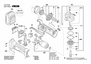 BOSCH Getriebegehäuse | Ersatzteile für GWS 18 V-LI | 16170006B2
