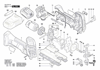BOSCH Lagerbrücke | Ersatzteile für GST 18 V-LI S | 2605807946
