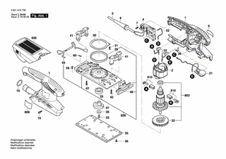 BOSCH Schwingplatte | Ersatzteile für GSS 23 AE | 2609199067