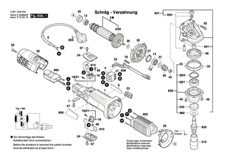 BOSCH Schleifspindel M14, SW17 | Ersatzteile für GEF 7 E | 1603523110