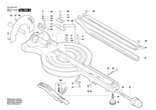 BOSCH Aufgabetisch | Ersatzteile f�r GCM 8 SJL | 1609B03787