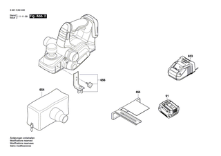 BOSCH Hobelmesser | Ersatzteile für GHO 14,4 V-LI | 2608635341