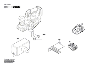 BOSCH Hobelmesser | Ersatzteile für GHO 18 V-LI | 2608635341