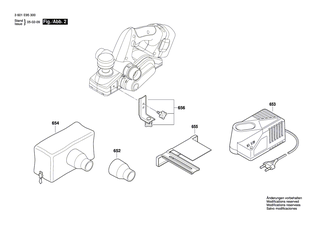BOSCH Hobelmesser | Ersatzteile für GHO 18 V | 2608635341