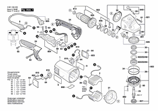 BOSCH Zweilochmutterndreher | Ersatzteile für GWS 24-230 JH | 1607950061