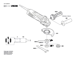 BOSCH Schnellspannmutter M14, SDS-CLIC | Ersatzteile für GWS 17-125 INOX | 1600A016PP