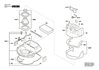 BOSCH Kabel | Ersatzteile f�r GAS 55 M AFC | 2609200412