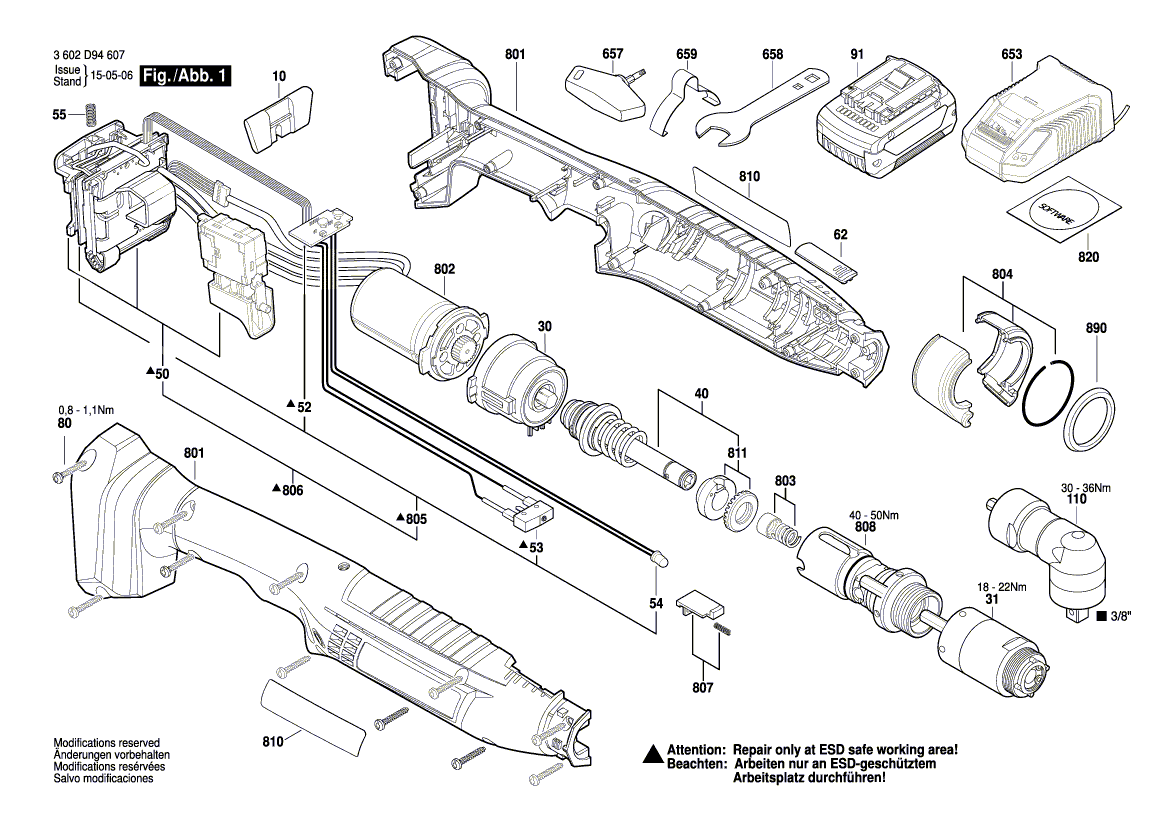 BOSCH Elektronikmodul Ersatzteile f r ANGLE EXACT ION 30 290