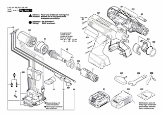 BOSCH Anzeigeplatte | Ersatzteile für EXACT ION 12-450 WK | 1607233516